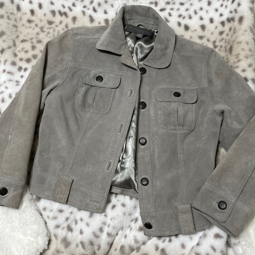Proenza Schouler XS grey suede jacket